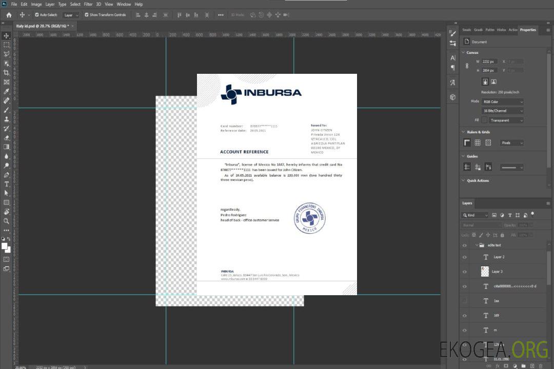 Mexique , Inbursa Bank , reference template